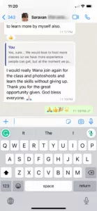 ET modeling course student testimonial 02