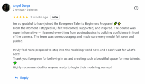 ET modeling course student testimonial 13