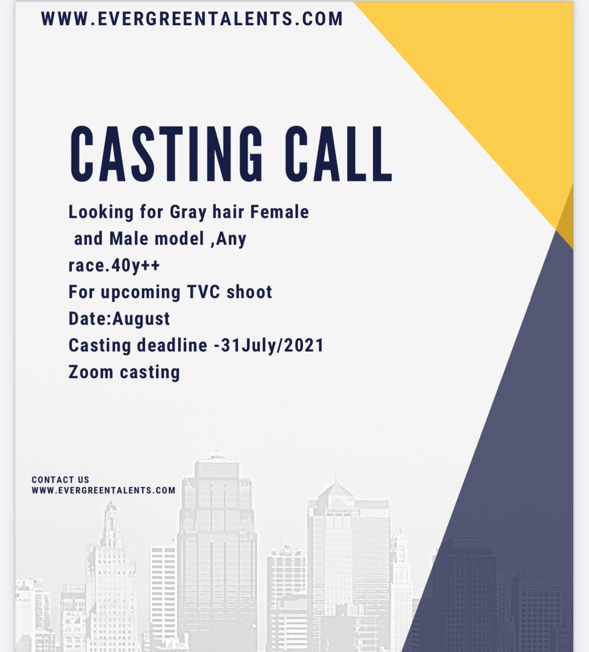 Modeling Agency Casting Call
